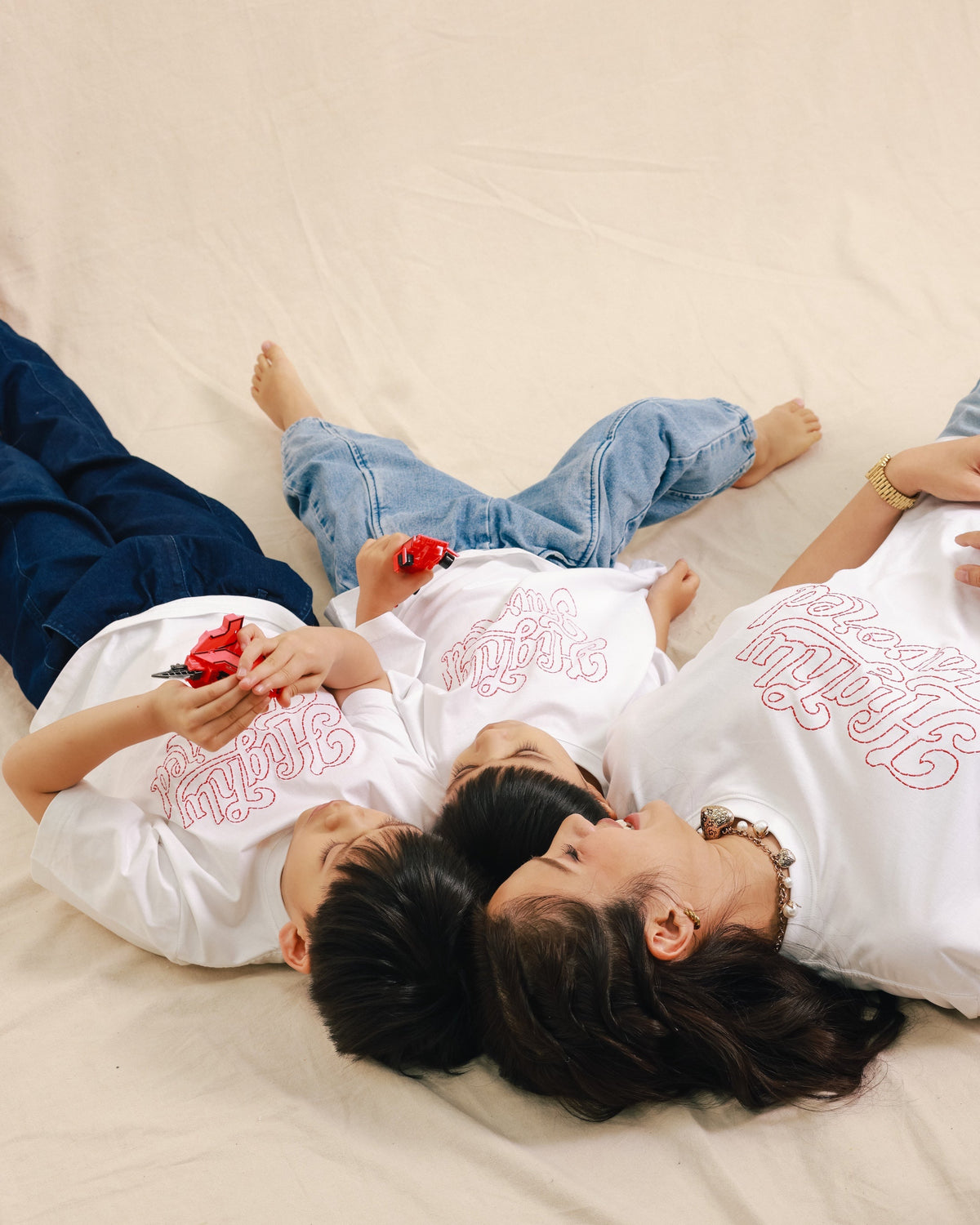 Highly Favored Embroidery Boxy T-Shirt (Adults)